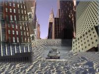 Deserrted Avenue  Street Sweeper - Digital Digital - By Miraychel Stone, Abstract Digital Artist