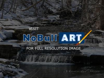 Beautiful Pics - Woodstock Ny Winter Stream - Digital
