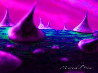 Purple Thorns - Digital Digital - By Miraychel Stone, Abstract Digital Artist