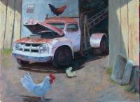My Old Truck - Oil Paintings - By Howard Scherer, Realistic Landscape Painting Artist