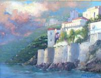 Corner Of Italy - Oil Paintings - By Howard Scherer, Realistic Landscape Painting Artist