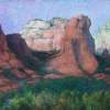 Red Rocks - Pastel Paintings - By Howard Scherer, Realistic Landscape Painting Artist