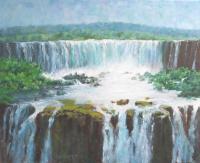 The Falls - Oil Paintings - By Howard Scherer, Realistic Landscape Painting Artist