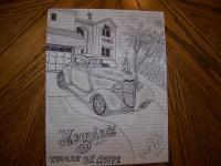32 Ford Coupe Roadster Maguires Car Lovers - Pencil  Paper Drawings - By Jeremy Green, Black  White Drawing Artist