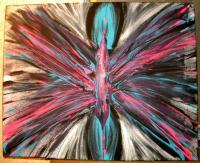 Flutter - Acrylic Paints Paintings - By Bebe Bible, Abstract Painting Artist