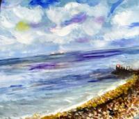 Seascape - Acrilic Paintings - By Karen Steel, Realistic Painting Artist