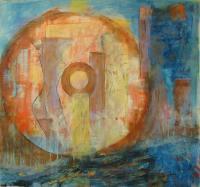 The Wheel - Acrylic On Canvas Paintings - By Kristin Dorfhuber, Abstract Realism Painting Artist
