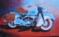 Beautiful Ride - Oil On Canvas Paintings - By Tom Hampton, Original Painting Artist