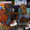 Basket Baller - Acrylic On Canvas  Oil Pastel Paintings - By Ismael Alicea-Santiago, Abstract Realism Painting Artist