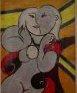 Picasso Girl - Oil Pastels Other - By Stephanie Derra, Outsider Art Other Artist