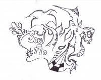 Soul Flo - Pen And Ink Drawings - By Sam Gustafson, Abstract Drawing Artist