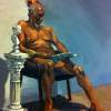 The Relaxing Warrior - Oil Paintings - By To Ro, Realism Painting Artist