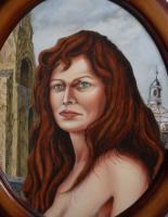 Vanitas - Portrait Frau Cn Ma - Oil On Wood