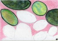 Eggs   II - Pastels Drawings - By Ann-Claire Herrmann, Free Sketch Drawing Artist
