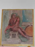 Character Of Sistine Chapel - Add New Artwork Medium Paintings - By Simone Savarino, Dry Fresco Painting Artist