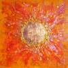 Sunstone - Acrylic On Canvas With Copper Paintings - By Michael Ide, Abstract Painting Artist