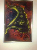 Dark Kiss - Abstract Paintings - By Ana Vladu, Abstractfantasy Painting Artist