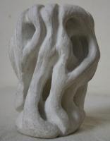 Untitle-15 - White Cement Sculptures - By Dinesh Sisodia, Abstract Sculpture Artist