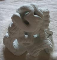 Untitle-16 - White Cement Sculptures - By Dinesh Sisodia, Abstract Sculpture Artist