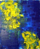Blue Dream - Oil On Canvas Paintings - By Jan Lunacek, Abstract Painting Artist