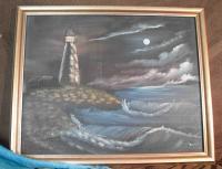 The Lighthouse - Oils Paintings - By Angela Chambers, Oil Painting Artist