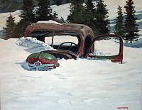 Deep Snow - Oil Paintings - By Matthew Thornburg, Painterly Realism Painting Artist