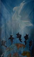 The Resurrection Of Jesus - Oil On Canvas Paintings - By Jiss Joseph, Concpt Painting Artist