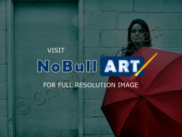 Portrait - The Red Umbrella - Digital