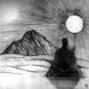 Meditating With Errigal Mountain - Etching Printmaking - By Aoife Valley, Realism Printmaking Artist