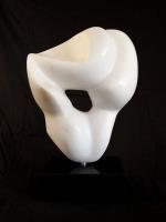 Dancer - Marble Alabaster Sculptures - By Orna Ackerman, Abstract Sculpture Artist