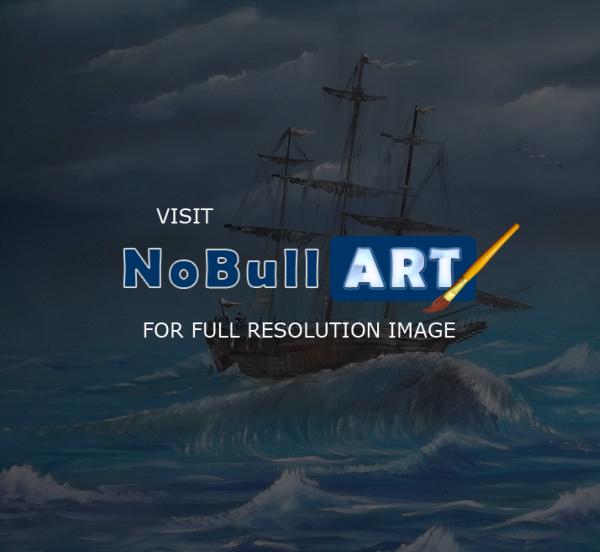 Water Art - Sailing Ship - Oil