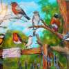 Local Birds - Acrylic Paintings - By Malc Lane, Fine Art Painting Artist