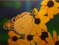 Butterfly - Oil On Canvas Paintings - By Tomisha Lovely-Allen, Realism Painting Artist