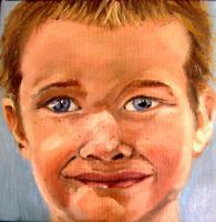 Tyler Portrait - Oil On Canvas Paintings - By Tomisha Lovely-Allen, Realism Painting Artist